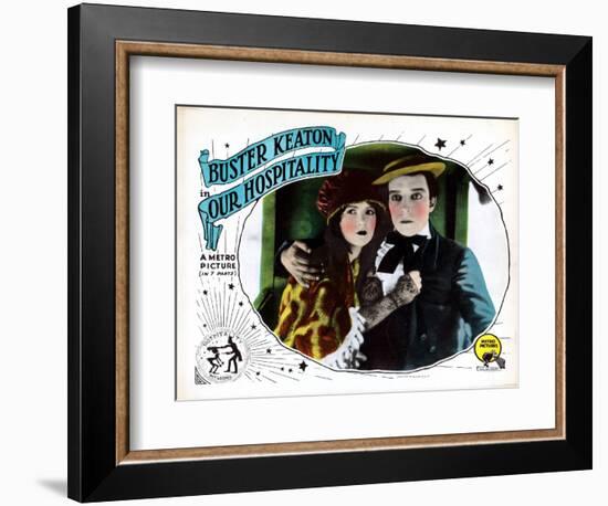 Our Hospitality, from Left: Natalie Talmadge, Buster Keaton, 1923-null-Framed Premium Giclee Print