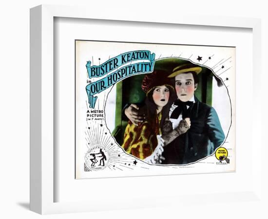 Our Hospitality, from Left: Natalie Talmadge, Buster Keaton, 1923-null-Framed Premium Giclee Print