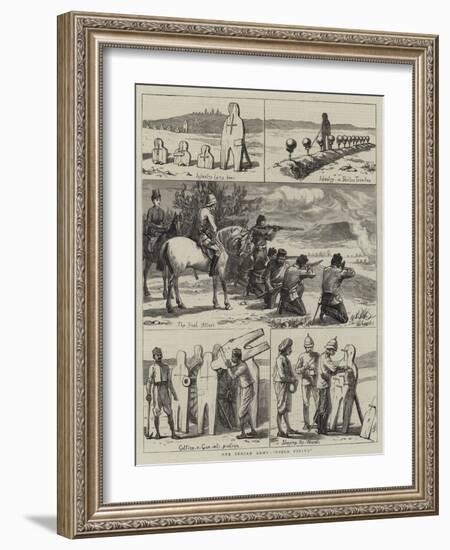 Our Indian Army, Field Firing-Harry Hamilton Johnston-Framed Giclee Print