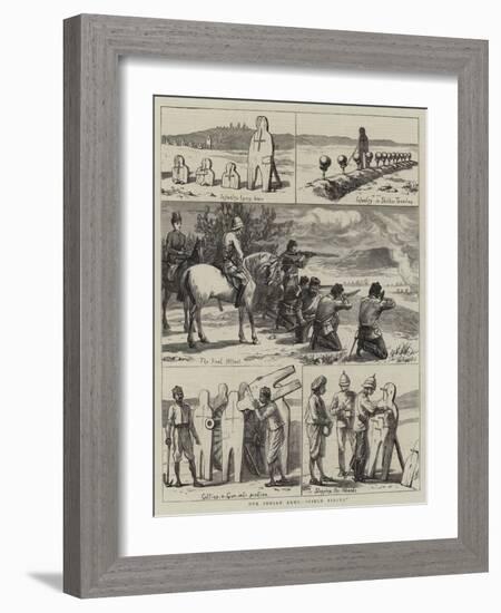 Our Indian Army, Field Firing-Harry Hamilton Johnston-Framed Giclee Print