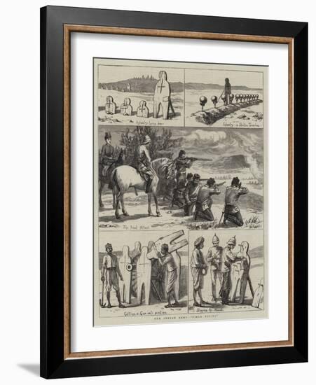 Our Indian Army, Field Firing-Harry Hamilton Johnston-Framed Giclee Print