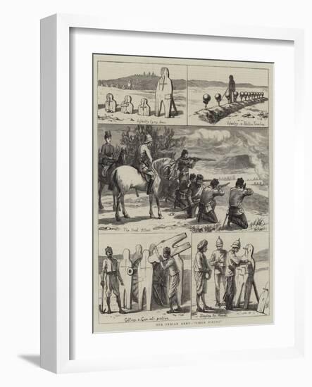 Our Indian Army, Field Firing-Harry Hamilton Johnston-Framed Giclee Print