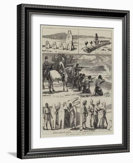 Our Indian Army, Field Firing-Harry Hamilton Johnston-Framed Giclee Print