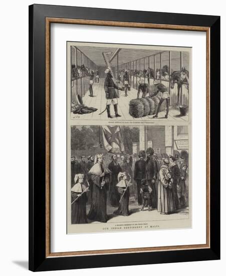Our Indian Contingent at Malta-John Charles Dollman-Framed Giclee Print