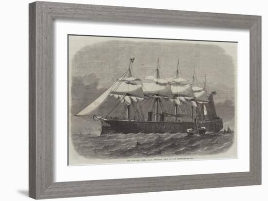 Our Iron-Clad Fleet, HMS Minotaur, Built on the Thames-Edwin Weedon-Framed Giclee Print