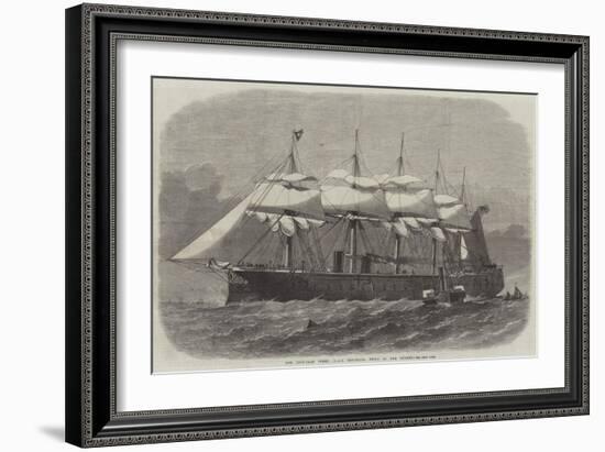 Our Iron-Clad Fleet, HMS Minotaur, Built on the Thames-Edwin Weedon-Framed Giclee Print