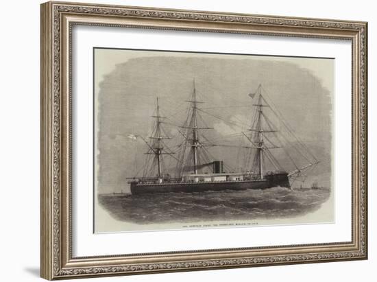 Our Iron-Clad Fleet, the Turret-Ship Monarch-Edwin Weedon-Framed Giclee Print