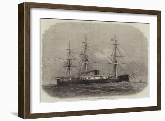 Our Iron-Clad Fleet, the Turret-Ship Monarch-Edwin Weedon-Framed Giclee Print