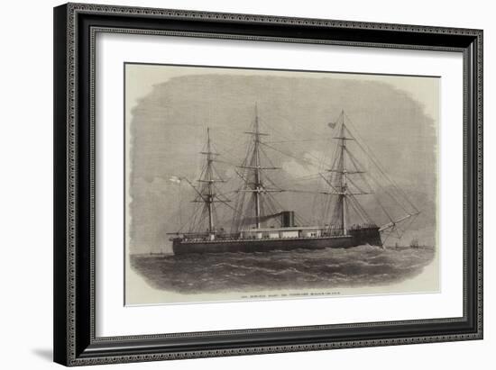 Our Iron-Clad Fleet, the Turret-Ship Monarch-Edwin Weedon-Framed Giclee Print