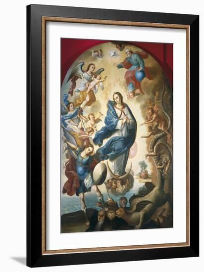 Our Lady of Apocalypse, Miguel Vallejo-null-Framed Giclee Print