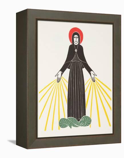 Our Lady of Lourdes, 1920-Eric Gill-Framed Premier Image Canvas