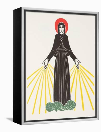 Our Lady of Lourdes, 1920-Eric Gill-Framed Premier Image Canvas