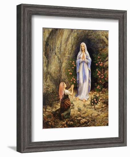 Our Lady of Lourdes-Edgar Jerins-Framed Giclee Print