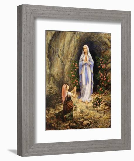 Our Lady of Lourdes-Edgar Jerins-Framed Giclee Print