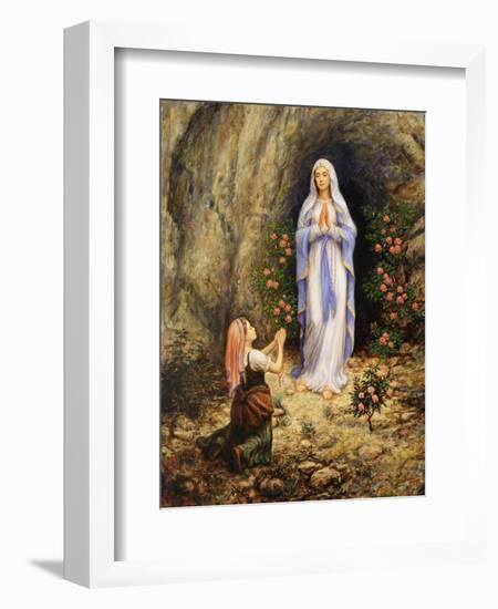 Our Lady of Lourdes-Edgar Jerins-Framed Giclee Print