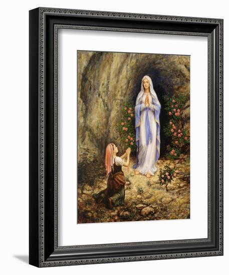 Our Lady of Lourdes-Edgar Jerins-Framed Giclee Print