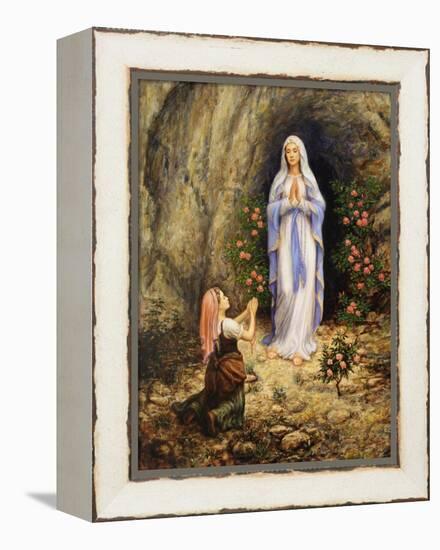 Our Lady of Lourdes-Edgar Jerins-Framed Premier Image Canvas