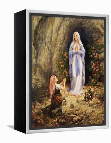 Our Lady of Lourdes-Edgar Jerins-Framed Premier Image Canvas