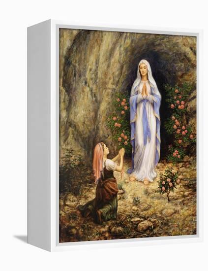 Our Lady of Lourdes-Edgar Jerins-Framed Premier Image Canvas