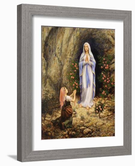 Our Lady of Lourdes-Edgar Jerins-Framed Giclee Print