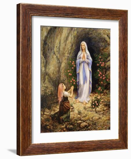 Our Lady of Lourdes-Edgar Jerins-Framed Giclee Print