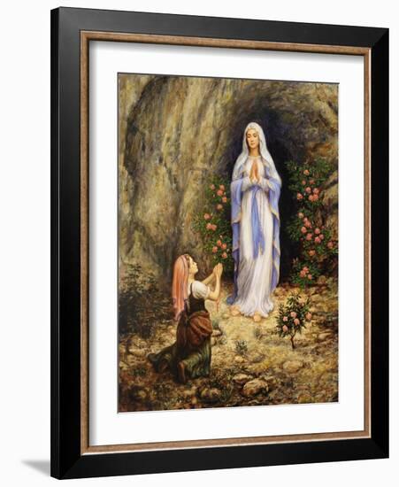 Our Lady of Lourdes-Edgar Jerins-Framed Giclee Print