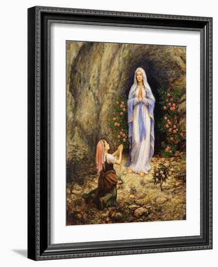 Our Lady of Lourdes-Edgar Jerins-Framed Giclee Print