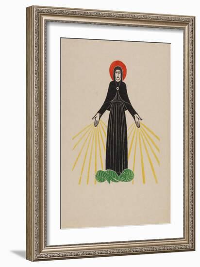 Our Lady of Lourdes-Eric Gill-Framed Premium Giclee Print