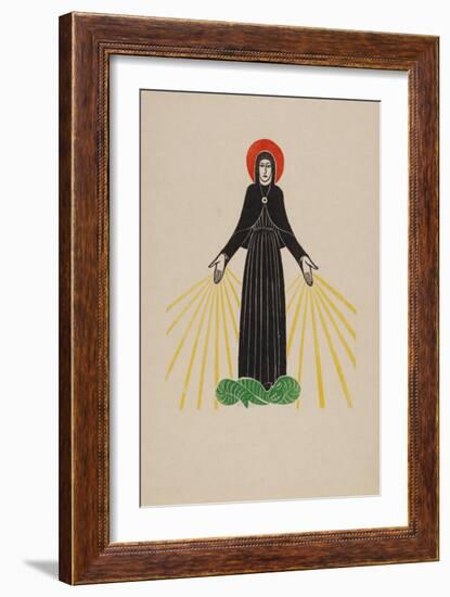 Our Lady of Lourdes-Eric Gill-Framed Premium Giclee Print