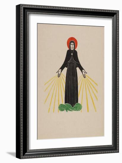 Our Lady of Lourdes-Eric Gill-Framed Premium Giclee Print