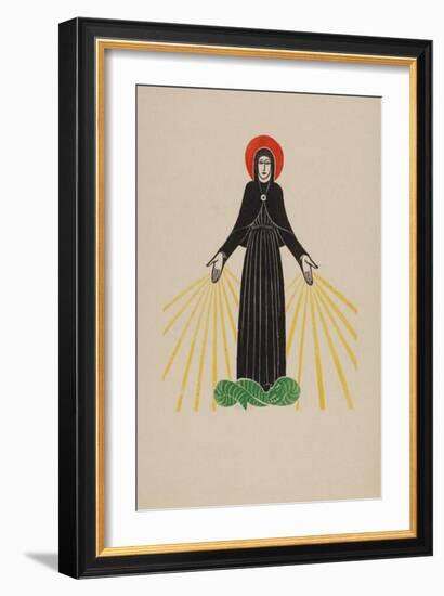 Our Lady of Lourdes-Eric Gill-Framed Premium Giclee Print