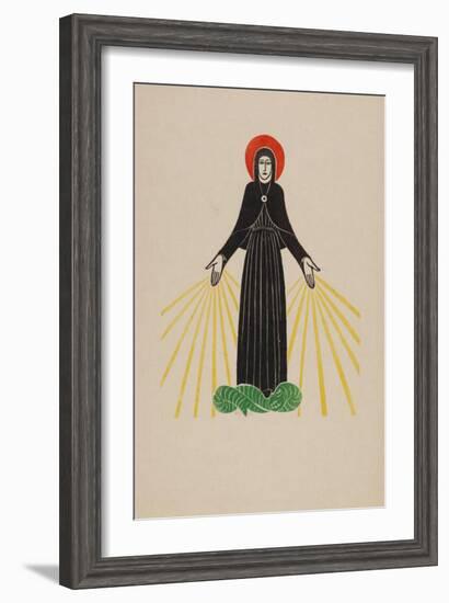 Our Lady of Lourdes-Eric Gill-Framed Art Print