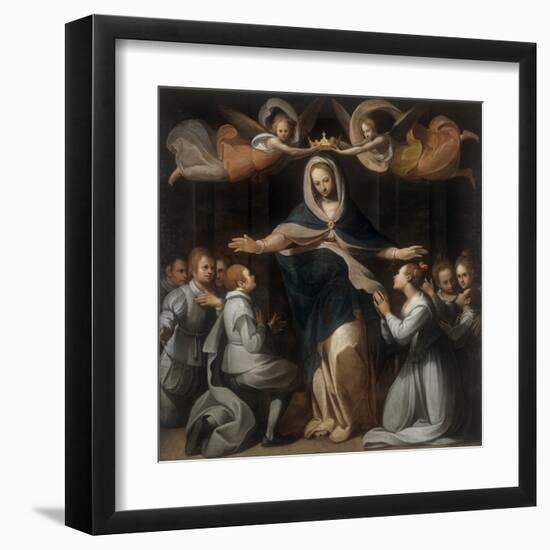 Our Lady of Mercy with the Orphans-Benedetto Marini-Framed Art Print
