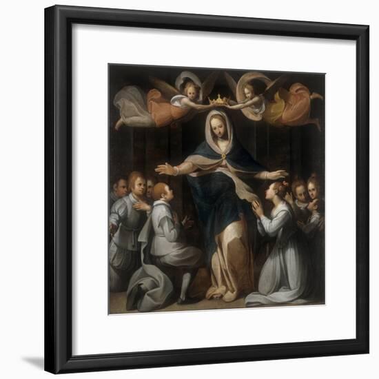 Our Lady of Mercy with the Orphans-Benedetto Marini-Framed Art Print