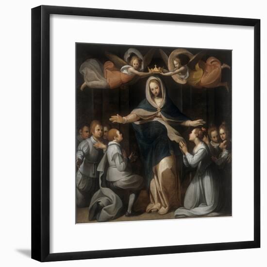 Our Lady of Mercy with the Orphans-Benedetto Marini-Framed Art Print