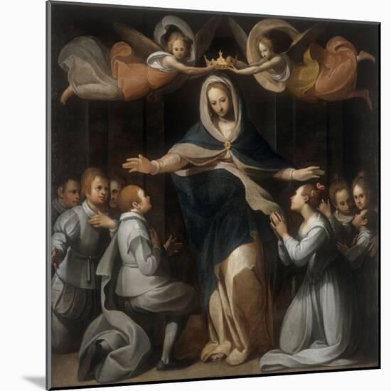 Our Lady of Mercy with the Orphans-Benedetto Marini-Mounted Art Print