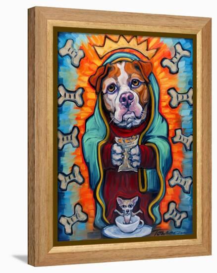 Our Lady of Perpetual Dog Biscuits-Connie R. Townsend-Framed Stretched Canvas