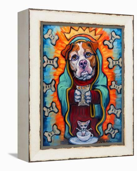 Our Lady of Perpetual Dog Biscuits-Connie R. Townsend-Framed Stretched Canvas