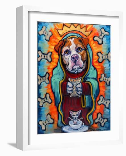 Our Lady of Perpetual Dog Biscuits-Connie R. Townsend-Framed Art Print