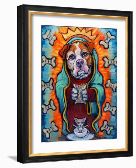 Our Lady of Perpetual Dog Biscuits-Connie R. Townsend-Framed Art Print