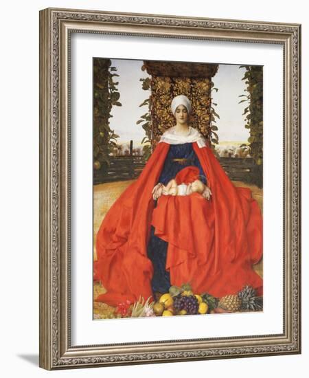 Our Lady of the Fruits of the Earth-Frank Cadogan Cowper-Framed Giclee Print