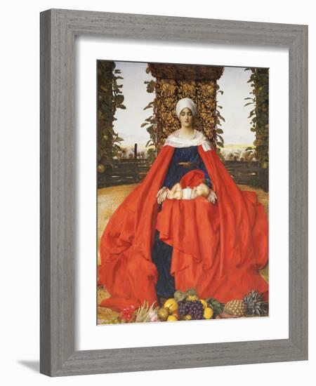 Our Lady of the Fruits of the Earth-Frank Cadogan Cowper-Framed Giclee Print