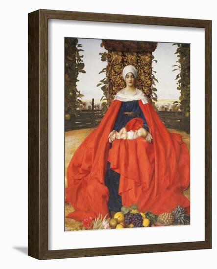 Our Lady of the Fruits of the Earth-Frank Cadogan Cowper-Framed Giclee Print