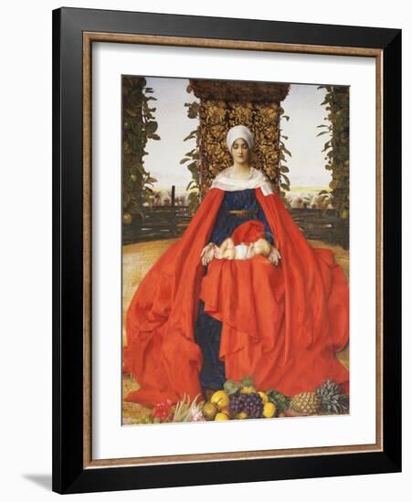 Our Lady of the Fruits of the Earth-Frank Cadogan Cowper-Framed Giclee Print