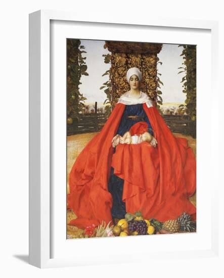 Our Lady of the Fruits of the Earth-Frank Cadogan Cowper-Framed Giclee Print