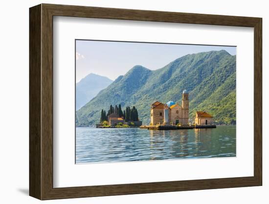 Our Lady of the Rocks, an artificial island, the Roman Catholic Church of Our Lady of the Rocks-Keren Su-Framed Photographic Print