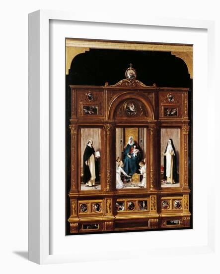 Our Lady of the Rosary-Nicolo Barabino-Framed Giclee Print
