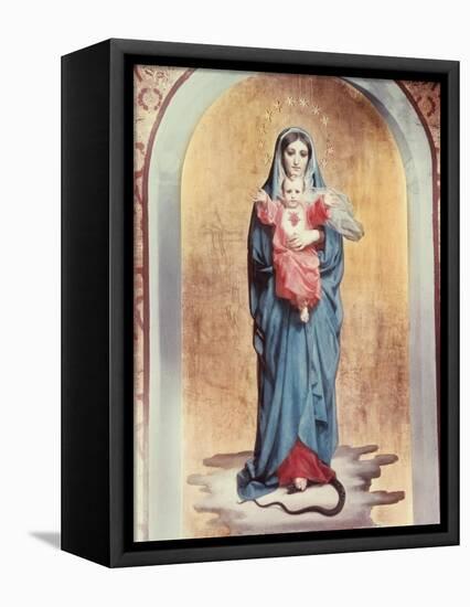 Our Lady of the Sacred Heart-Antonio Ciseri-Framed Premier Image Canvas