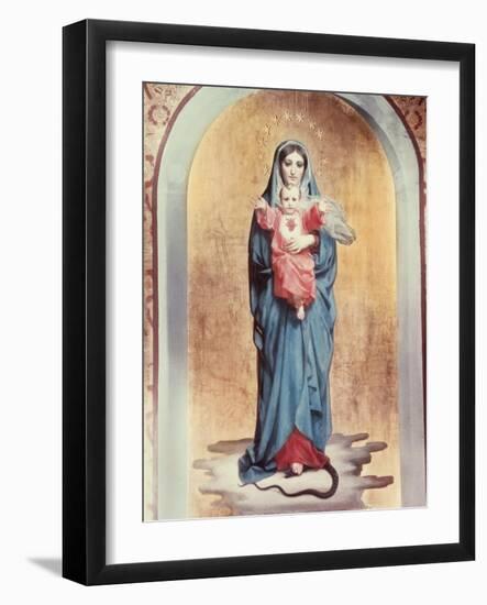 Our Lady of the Sacred Heart-Antonio Ciseri-Framed Giclee Print