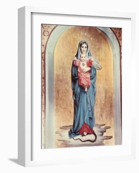 Our Lady of the Sacred Heart-Antonio Ciseri-Framed Giclee Print